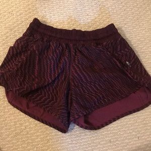 Maroon lululemon shorts